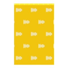 Waveform Disco Wahlin Retina White Yellow Shower Curtain 48  X 72  (small)  by Mariart