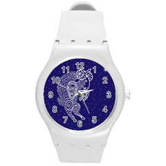 Aries Zodiac Star Round Plastic Sport Watch (m) by Mariart