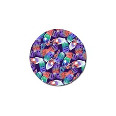 Bird Feathers Color Rainbow Animals Fly Golf Ball Marker (10 Pack) by Mariart