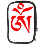 Tibetan Om Symbol (Red) Compact Camera Cases Front