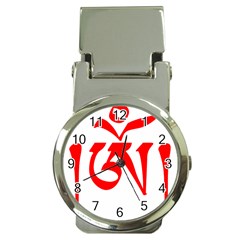Tibetan Om Symbol (red) Money Clip Watches by abbeyz71