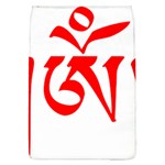 Tibetan Om Symbol (Red) Flap Covers (L) 