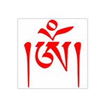Tibetan Om Symbol (Red) Satin Bandana Scarf