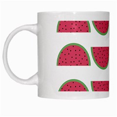 Watermelon Pattern White Mugs by Nexatart