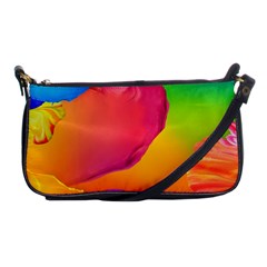Paint Rainbow Color Blue Red Green Blue Purple Shoulder Clutch Bags by Mariart