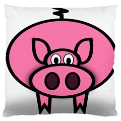 Pork Pig Pink Animals Large Cushion Case (two Sides)