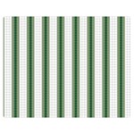 Plaid Line Green Line Vertical Double Sided Flano Blanket (Medium)  60 x50  Blanket Back