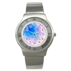 Horoscope Compatibility Love Romance Star Signs Zodiac Stainless Steel Watch by Mariart