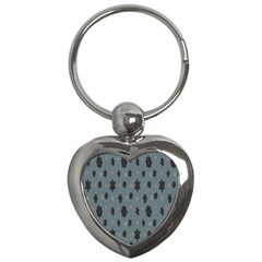 Star Space Black Grey Blue Sky Key Chains (heart)  by Mariart