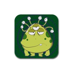 The Most Ugly Alien Ever Rubber Square Coaster (4 Pack)  by Catifornia