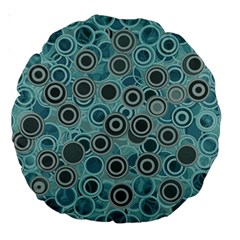Abstract Aquatic Dream Large 18  Premium Round Cushions by Ivana