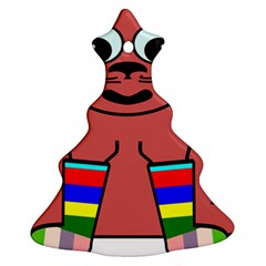Cartoon Cat In Rainbow Socks Ornament (christmas Tree)  by Nexatart