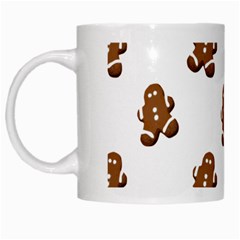 Gingerbread Seamless Pattern White Mugs