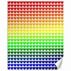 Rainbow Love Canvas 11  X 14   by Nexatart