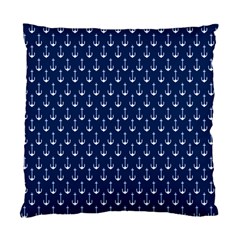 Blue White Anchor Standard Cushion Case (one Side) by Mariart