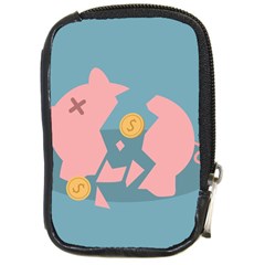 Coins Pink Coins Piggy Bank Dollars Money Tubes Compact Camera Cases
