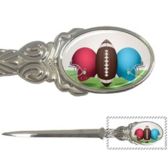 Helmet Ball Football America Sport Red Brown Blue Green Letter Openers by Mariart