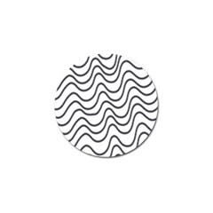 Wave Waves Chefron Line Grey White Golf Ball Marker (4 Pack) by Mariart