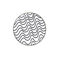 Wave Waves Chefron Line Grey White Hat Clip Ball Marker (10 Pack) by Mariart
