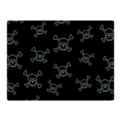Skull Pattern Double Sided Flano Blanket (mini)  by ValentinaDesign