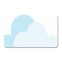 Cloud Sky Blue Decorative Symbol Magnet (rectangular) by Nexatart