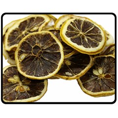 Lemon Dried Fruit Orange Isolated Double Sided Fleece Blanket (medium) 