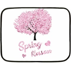 Spring Blossom  Double Sided Fleece Blanket (mini)  by Valentinaart