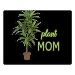 Plant Mom Double Sided Flano Blanket (large)  by Valentinaart
