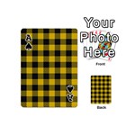 Plaid pattern Playing Cards 54 (Mini)  Front - SpadeA