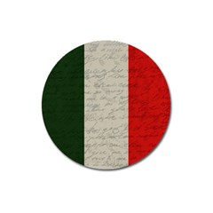 Vintage Flag - Italia Magnet 3  (round) by ValentinaDesign