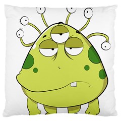 The Most Ugly Alien Ever Large Cushion Case (two Sides) by Catifornia