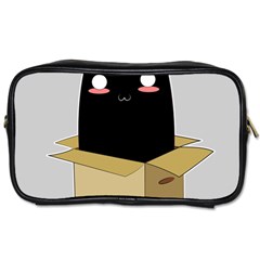 Black Cat In A Box Toiletries Bags 2-side by Catifornia