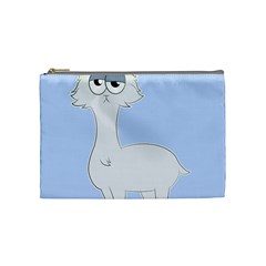 Grumpy Persian Cat Llama Cosmetic Bag (medium)  by Catifornia