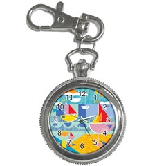 Boats Ship Sea Beach Key Chain Watches