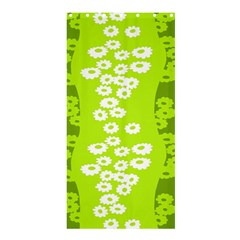 Sunflower Green Shower Curtain 36  X 72  (stall)  by Mariart
