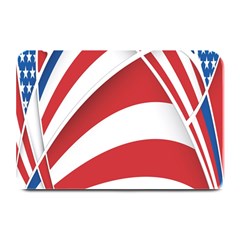 American Flag Star Blue Line Red White Plate Mats by Mariart