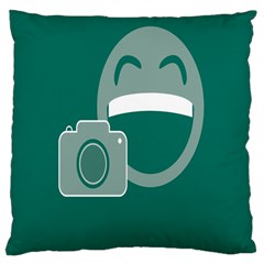 Laughs Funny Photo Contest Smile Face Mask Large Cushion Case (two Sides)