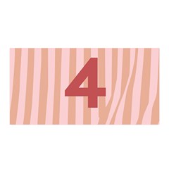 Number 4 Line Vertical Red Pink Wave Chevron Satin Wrap by Mariart