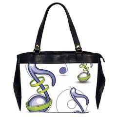 Notes Musical Elements Office Handbags (2 Sides) 