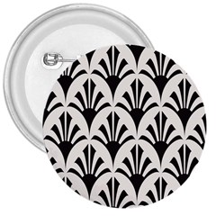 Parade Art Deco Style Neutral Vinyl 3  Buttons by Mariart