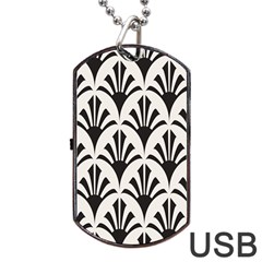 Parade Art Deco Style Neutral Vinyl Dog Tag Usb Flash (one Side) by Mariart