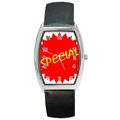Special Sale Spot Red Yellow Polka Barrel Style Metal Watch