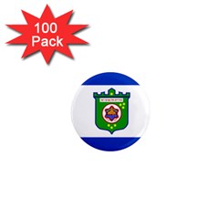Flag Of Tel Aviv  1  Mini Magnets (100 Pack)  by abbeyz71