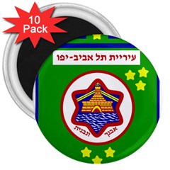 Tel Aviv Coat Of Arms  3  Magnets (10 Pack)  by abbeyz71