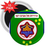 Tel Aviv Coat of Arms  3  Magnets (10 pack) 