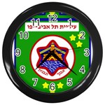 Tel Aviv Coat of Arms  Wall Clocks (Black)