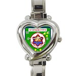 Tel Aviv Coat of Arms  Heart Italian Charm Watch