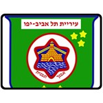 Tel Aviv Coat of Arms  Double Sided Fleece Blanket (Large) 