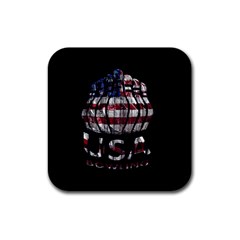 Usa Bowling  Rubber Coaster (square)  by Valentinaart