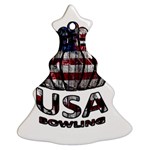 USA Bowling  Ornament (Christmas Tree)  Front